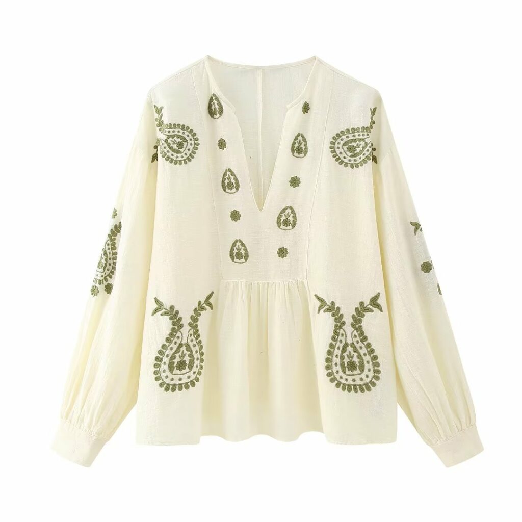 Blouse Boheme Chic blanc