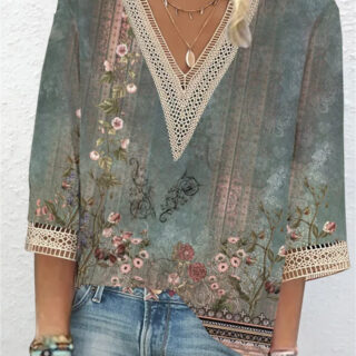 Blouse Boheme Col en V
