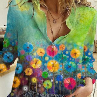 Chemise Boheme Femme Aquarelle
