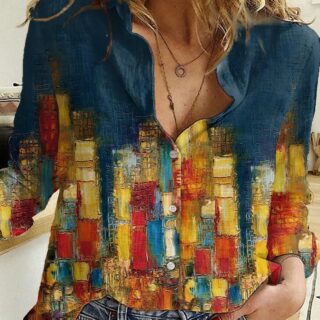 Chemise Boheme Femme Peinture