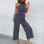 Combinaison Boheme a Pois bleu
