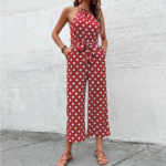 Combinaison Boheme a Pois rouge