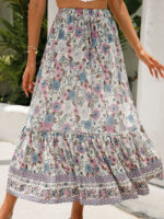 Jupe Longue au Style Floral Boheme