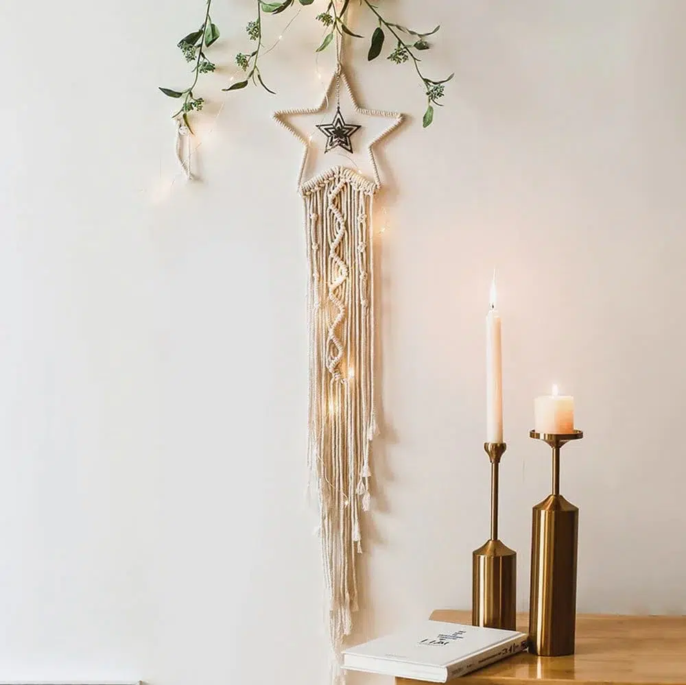 6 Pièces ÉToile En Métal,Étoiles Suspendues En Fil De Fer,Anneau Métal Étoile 10/20/25/30 Cm,Attrape Rêve Étoile,Anneau Attrape Rêve