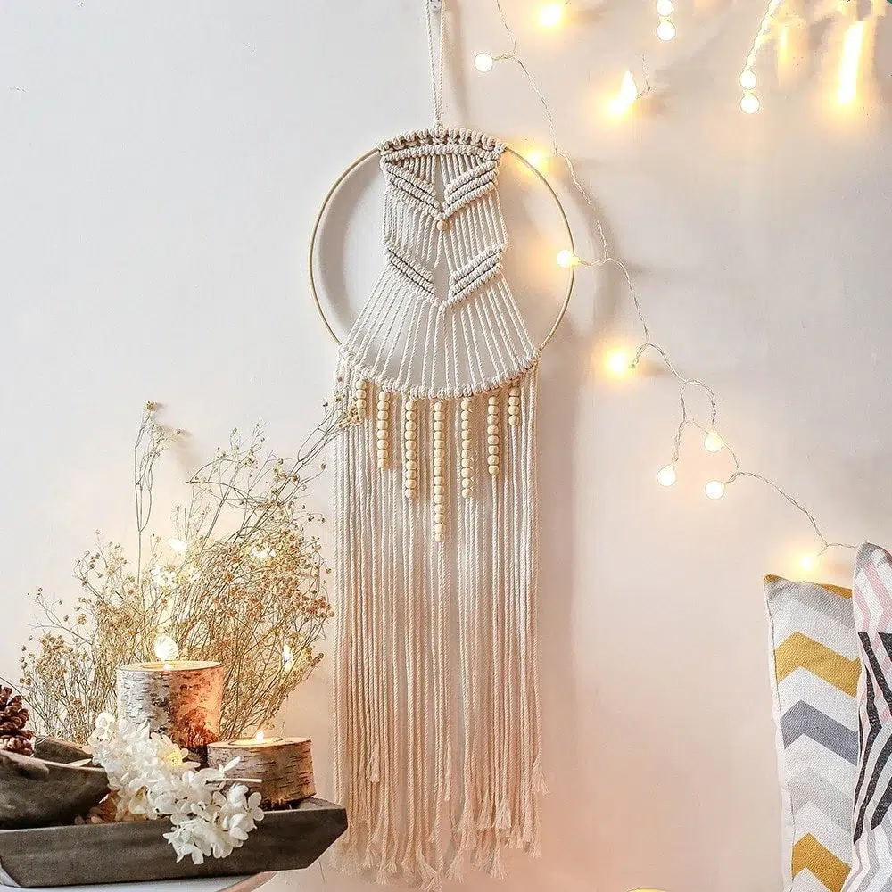 Attrape rêve perle macramé - La boutique bohème