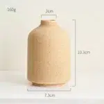 Beige Vase en Gres taille