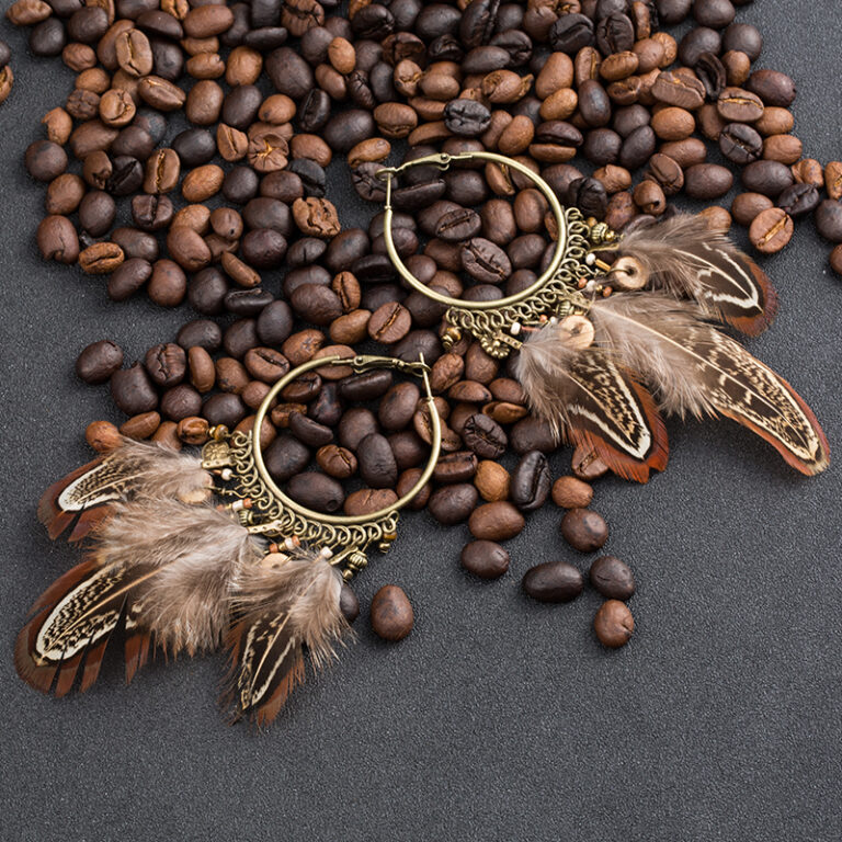 Boucles d'orelles bohème orentale en dentelle argentée - Etsy France