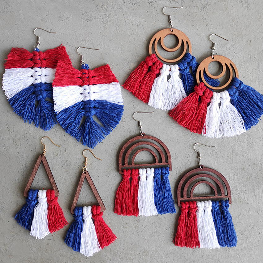 Collier macramé, laiton et pierre fine | nudosmacramé