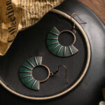 Boucles d Oreilles Vintage Boheme cuivre