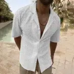 Chemise Boheme Pour Homme blanc