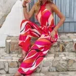 Combinaison Boheme Chic Epaules Denudees cote