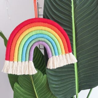 Grand arc en ciel macrame mathilde
