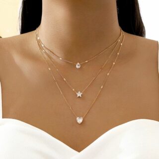 Collier bonheur - chaîne trèfles boho chic – Bijoux Bohème | La Parisienne des îles