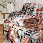 Plaid Boho geometrique
