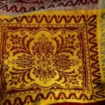 Plaid boheme aux carres colore materiau