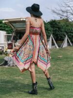 Robe Boheme Coachella derriere