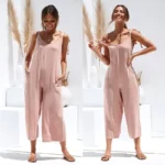 Salopette Boheme Style Casual rose