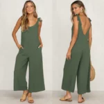 Salopette Boheme Style Casual vert