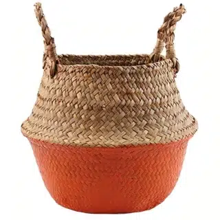 CACHE POT OSIER ORANGE