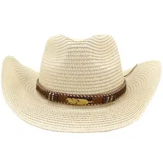 CHAPEAU DE PAILLE COWBOY BEIGE