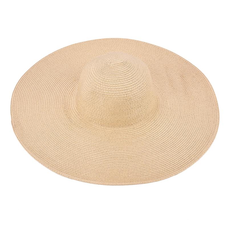 Oonui Chapeau De Paille Chapeau De Paille À Large Bord Dentelle Chapeaux De Plage Femmes Dames Été Protection Pliable Pare-Soleil Chapeau De