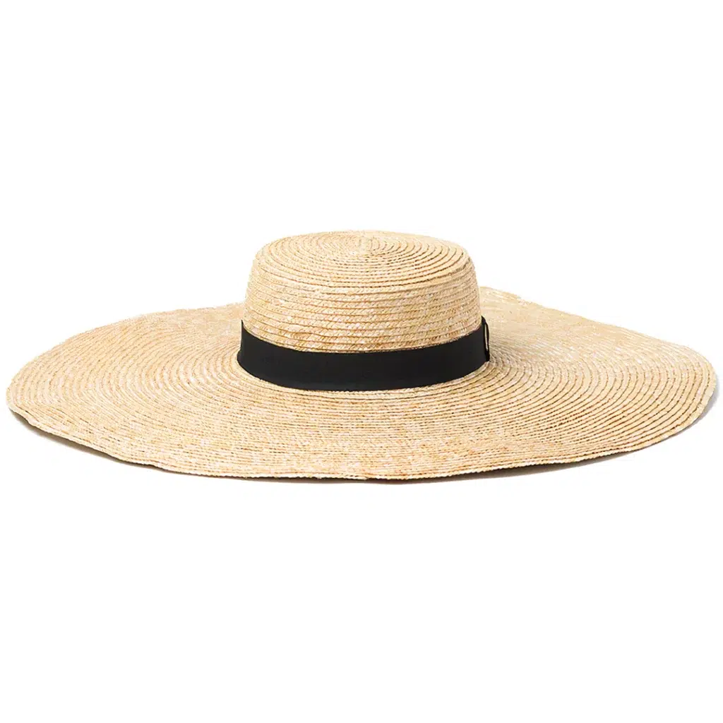 Le chapeau de paille taupe Joanna | Brixton | Magasinez des Chapeaux