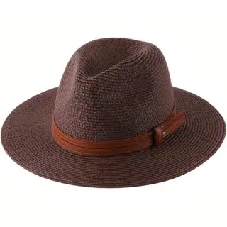 CHAPEAU DE PAILLE MARRON HOMME