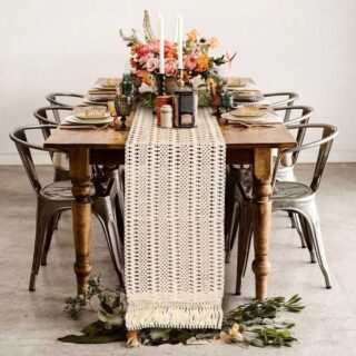 Chemin de table style macrame