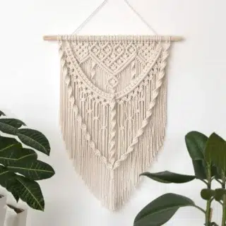Deco murale macrame nordique