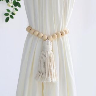 Embrasse rideau perle macrame