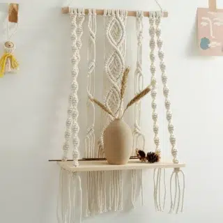 Etagere avec macrame
