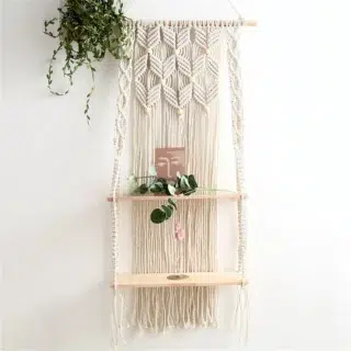 Etagere macrame perles