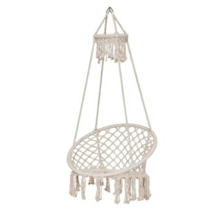 Fauteuil hamac macrame