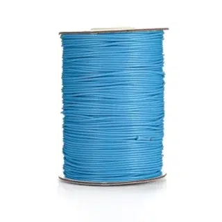 Fil cire Linhasita bleu 1mm pour 20m bleu electrique