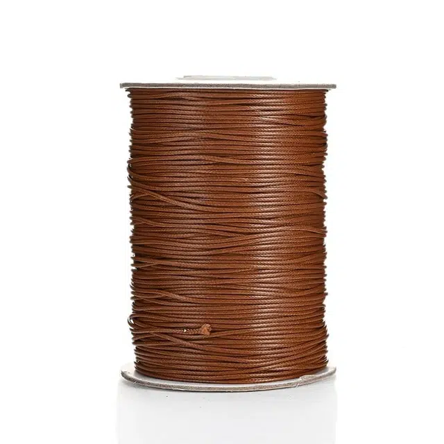 LINHASITA Bobine de Fil ciré 100 g/360 m Épaisseur 0,5 mm Polyester pour macramé 30 Couleurs - Bleu