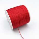 Fil en nylon tresse rouge 0 8 mm pour 100m rouge