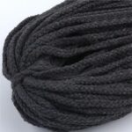 Fil macrame gris 5mm 30m gris fonce