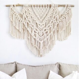 Grand macrame tete de lit