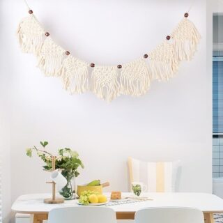 Guirlande macrame perles