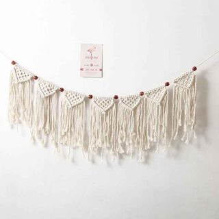 Guirlande murale macrame