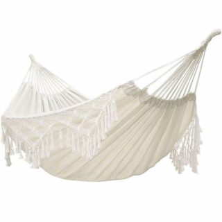 Hamac macrame blanc