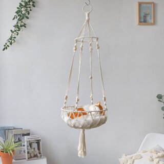 Hamac pour chat en macrame