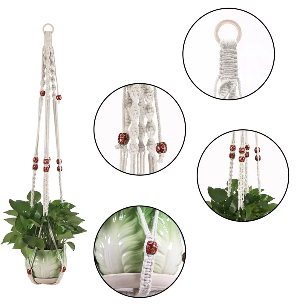 Kit macramé suspension plante - La boutique bohème