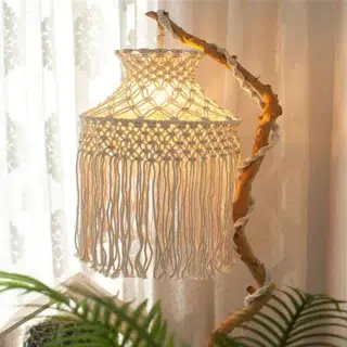 Luminaire suspendu macrame