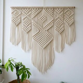 Macrame geant mural