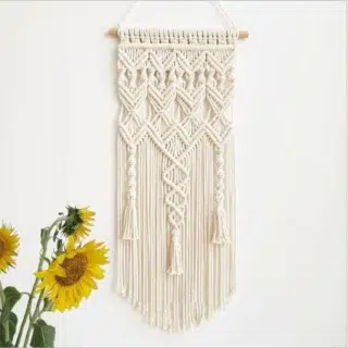 Macrame mural long camille