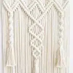 Macrame mural long corde