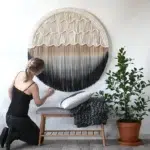 Macrame mural rond majaris