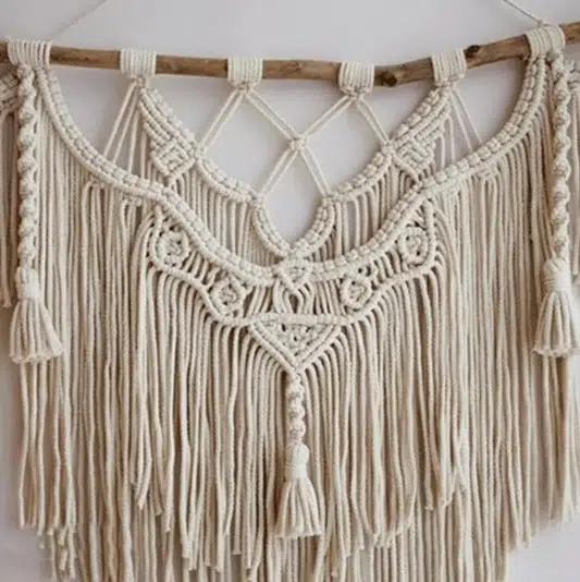Fashionstorm Tapisserie Murale Macramé Bohème 110cm