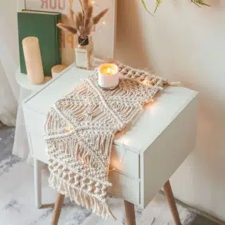 Petit chemin de table macrame